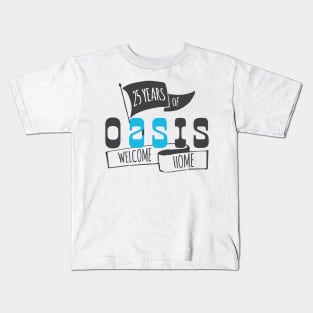 Oasis 25th Anniversary Logo (1) Kids T-Shirt